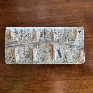 Brahmin wallet leather